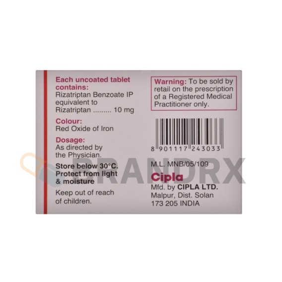 Rizact 10 mg Cipla