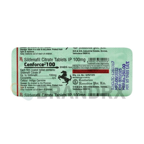 Cenforce 100 mg Centurion Laboratories